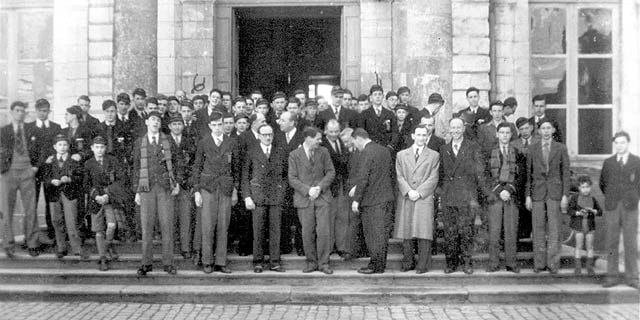 1948 A Group Photo outside the Mairie in Blois
