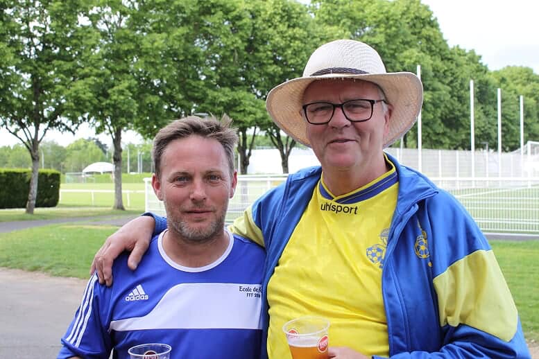 2019 Dave Johnson from Lewes with the Lewes Veterans Football Club in Blois